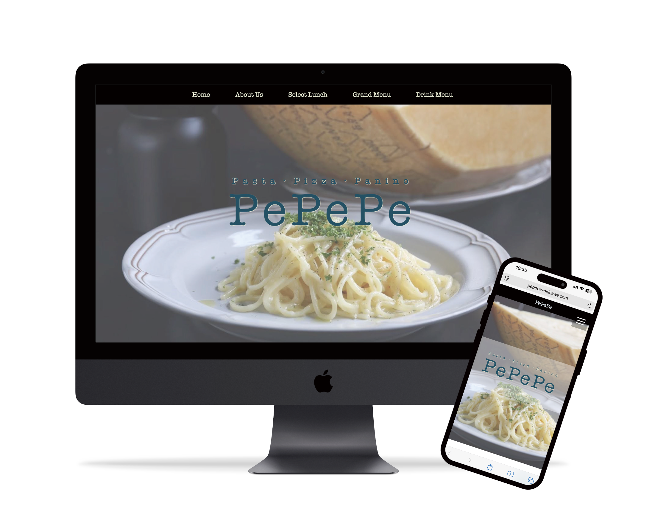 イタリアンレストランwebsite-mockup